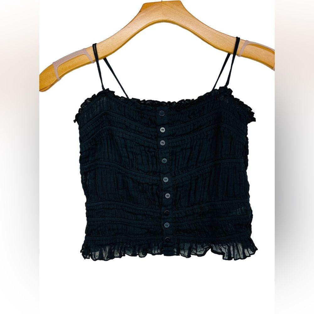 Free People Meridien Corset Top Black Medium